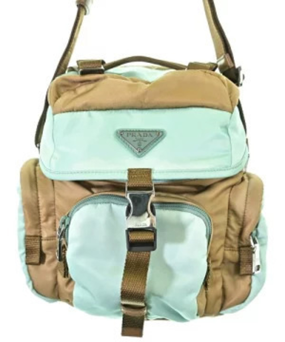 Prada Shoulder Bag Green Brown